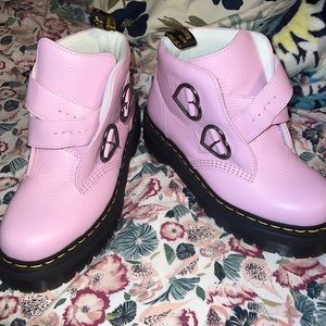 Dr Marten pink boots